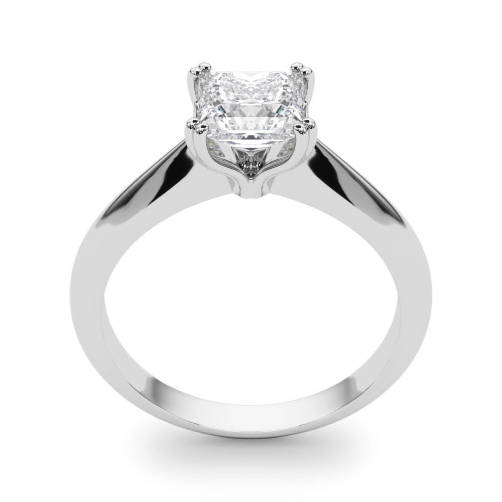  Princess Cut Diamond Four-Prong Heart Shaped Engagement Ring