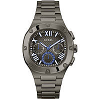 Guess Men's Headline Quartz Watch 42mm, Grey Stainless Steel Case