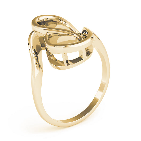 Artisan Solitaires Any Shape Round Diamond Engagement Ring — 9K/18K Gold & Platinum