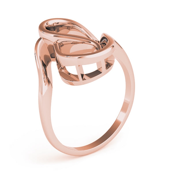 Artisan Solitaires Any Shape Round Diamond Engagement Ring — 9K/18K Gold & Platinum
