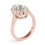 Sophisticated Color Rings Marquise Diamond Engagement Ring — 9K/18K Gold & Platinum