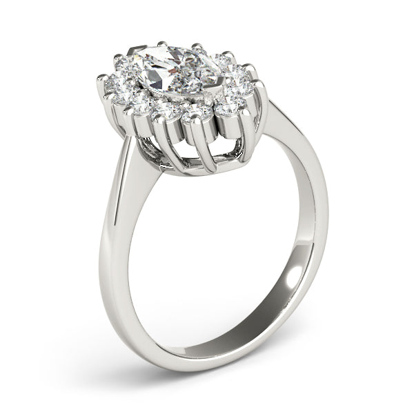 Sophisticated Color Rings Marquise Diamond Engagement Ring — 9K/18K Gold & Platinum