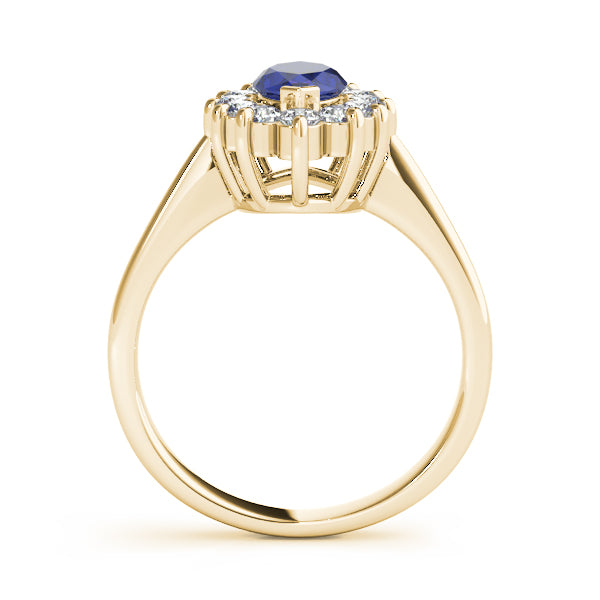 Sophisticated Color Rings Marquise Diamond Engagement Ring — 9K/18K Gold & Platinum