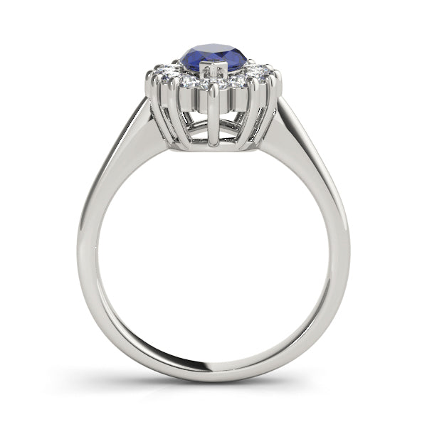 Sophisticated Color Rings Marquise Diamond Engagement Ring — 9K/18K Gold & Platinum
