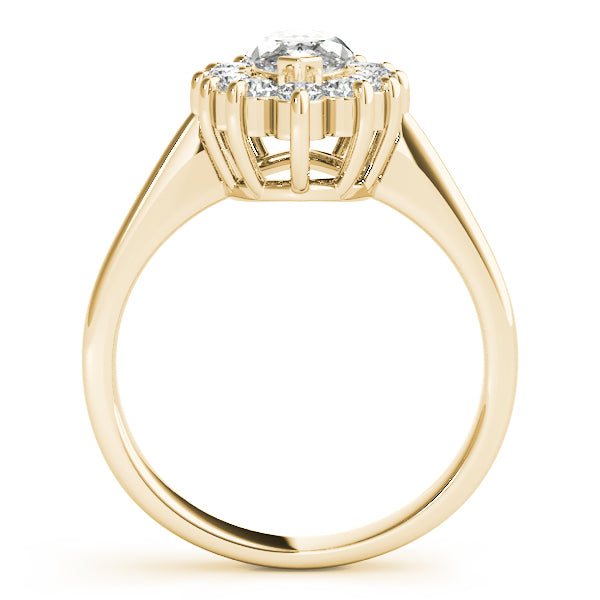 Sophisticated Color Rings Marquise Diamond Engagement Ring — 9K/18K Gold & Platinum