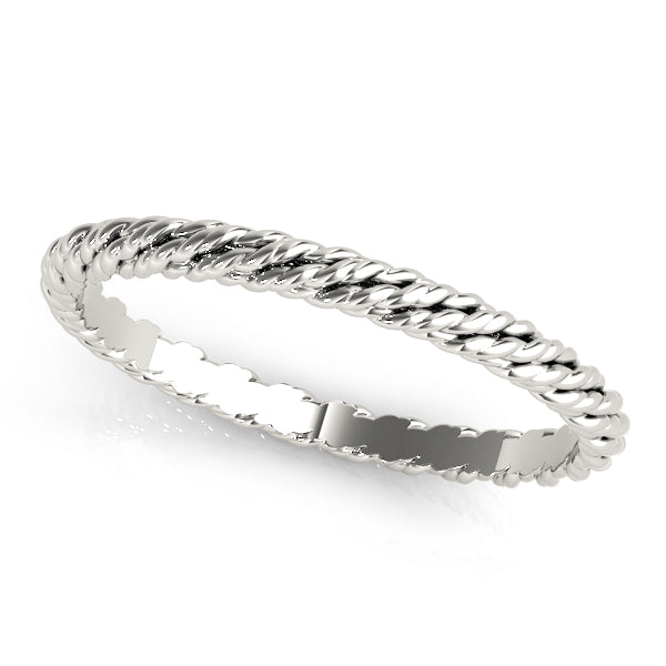 Gold Twisted Rope Wedding Band
