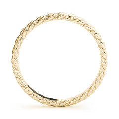Gold Twisted Rope Wedding Band