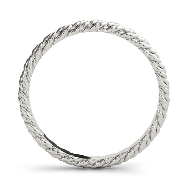 Gold Twisted Rope Wedding Band
