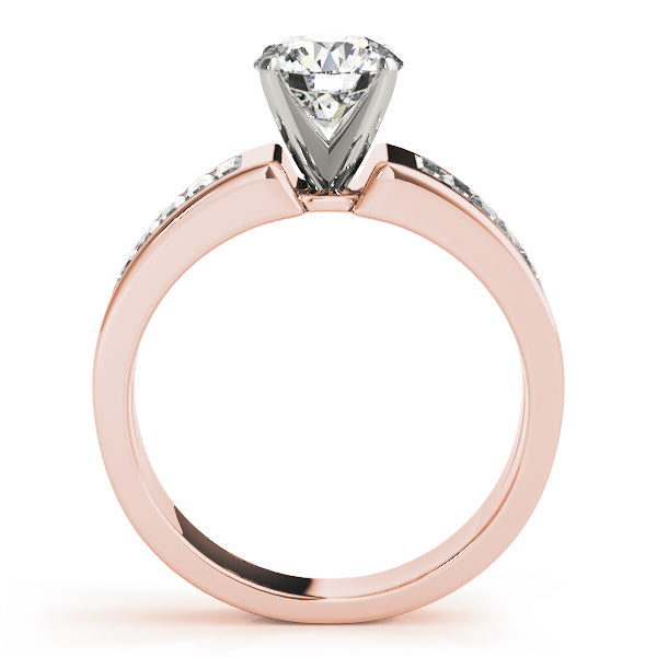 Brilliant Fancy Shape Baguette Round Diamond Engagement Ring — 9K/18K Gold & Platinum