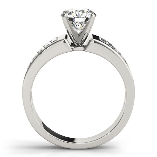 Brilliant Fancy Shape Baguette Round Diamond Engagement Ring — 9K/18K Gold & Platinum