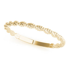 Twisting Braided Gold Band