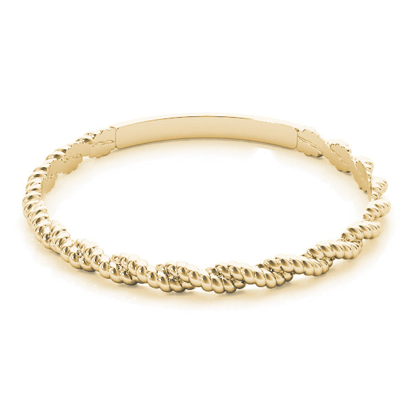 Twisting Braided Gold Band