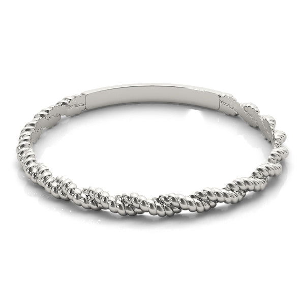 Twisting Braided Gold Band