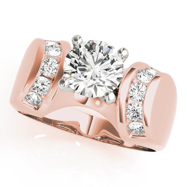 Enchanted Remounts Round Diamond Engagement Ring — 9K/18K Gold & Platinum