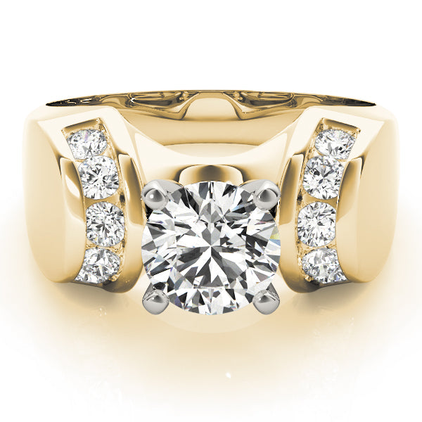 Enchanted Remounts Round Diamond Engagement Ring — 9K/18K Gold & Platinum