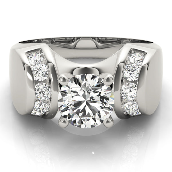 Enchanted Remounts Round Diamond Engagement Ring — 9K/18K Gold & Platinum