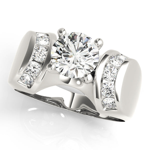 Enchanted Remounts Round Diamond Engagement Ring — 9K/18K Gold & Platinum