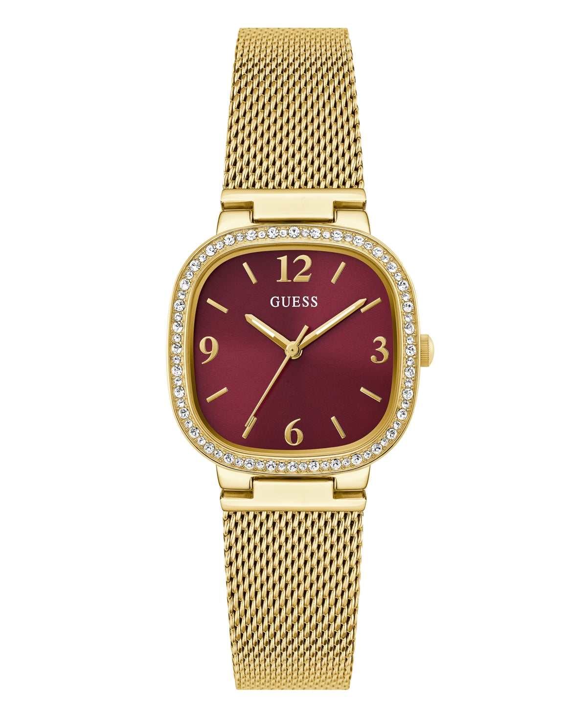 Guess Women's Analog Gold-Tone Stainless Steel Mesh Watch