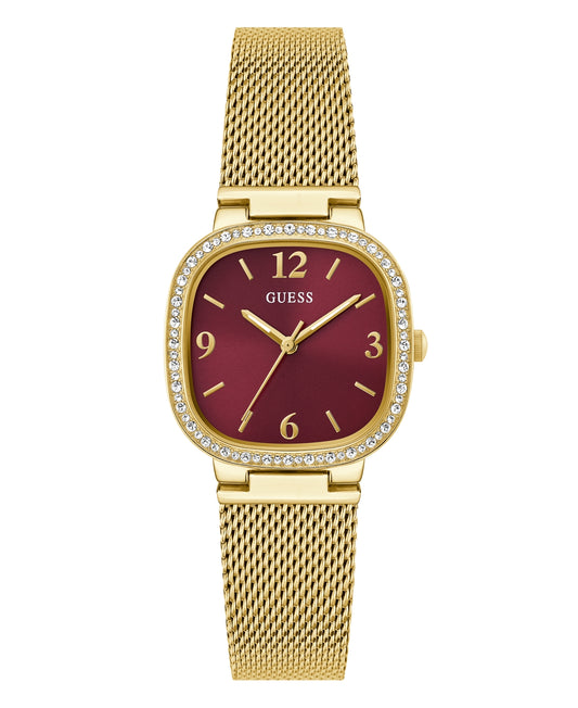 Guess Women's Analog Gold-Tone Stainless Steel Mesh Watch