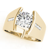Pristine Remounts Round Diamond Engagement Ring — 9K/18K Gold & Platinum