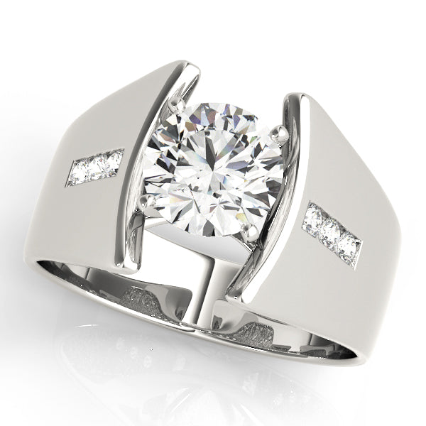 Pristine Remounts Round Diamond Engagement Ring — 9K/18K Gold & Platinum