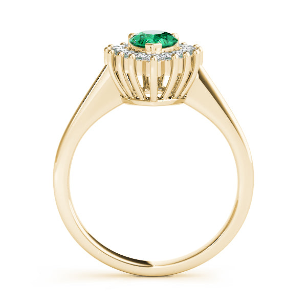 Adored Color Rings Pear Diamond Engagement Ring — 9K/18K Gold & Platinum