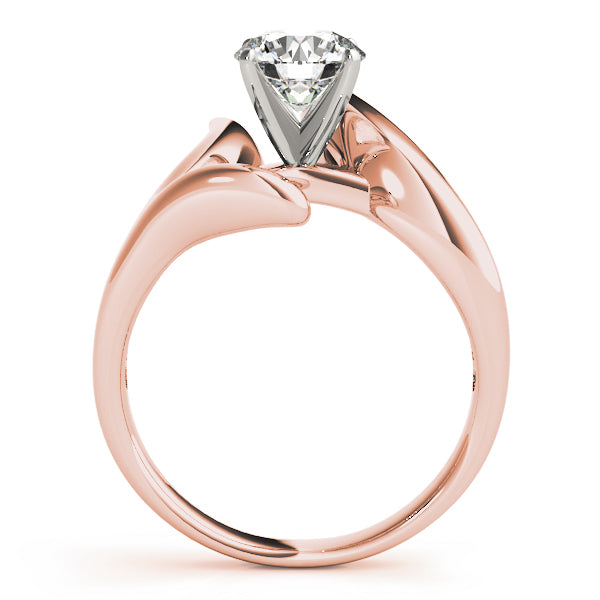 Cherished Solitaires Any Shape Round Diamond Engagement Ring — 9K/18K Gold & Platinum