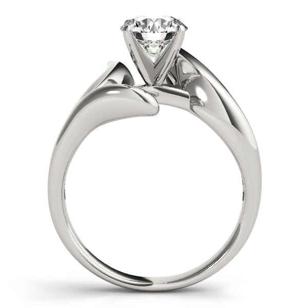 Cherished Solitaires Any Shape Round Diamond Engagement Ring — 9K/18K Gold & Platinum