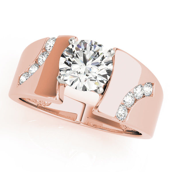 Vintage-Inspired Remounts Round Diamond Engagement Ring — 9K/18K Gold & Platinum