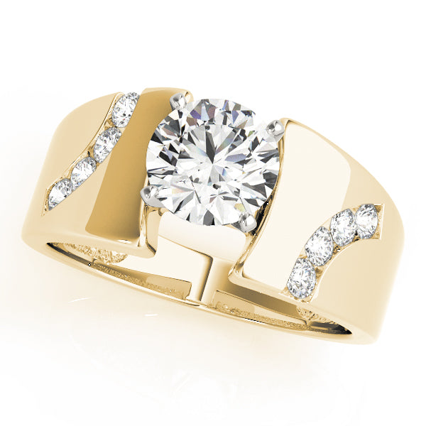 Vintage-Inspired Remounts Round Diamond Engagement Ring — 9K/18K Gold & Platinum