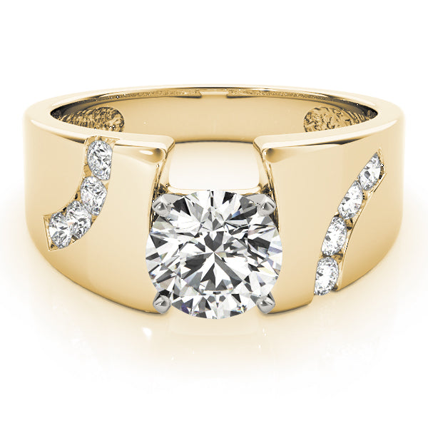 Vintage-Inspired Remounts Round Diamond Engagement Ring — 9K/18K Gold & Platinum