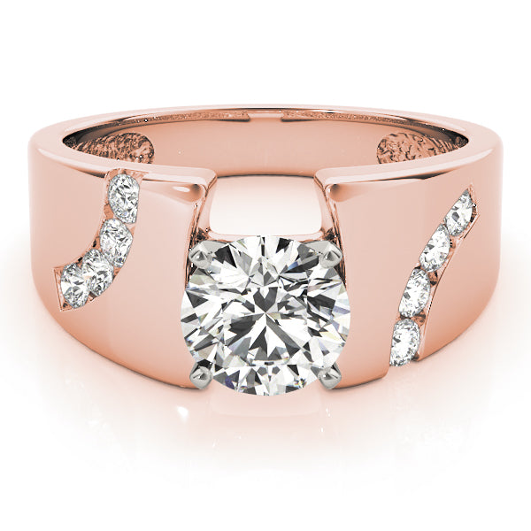 Vintage-Inspired Remounts Round Diamond Engagement Ring — 9K/18K Gold & Platinum