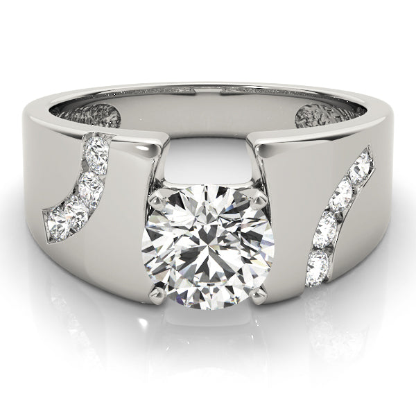 Vintage-Inspired Remounts Round Diamond Engagement Ring — 9K/18K Gold & Platinum