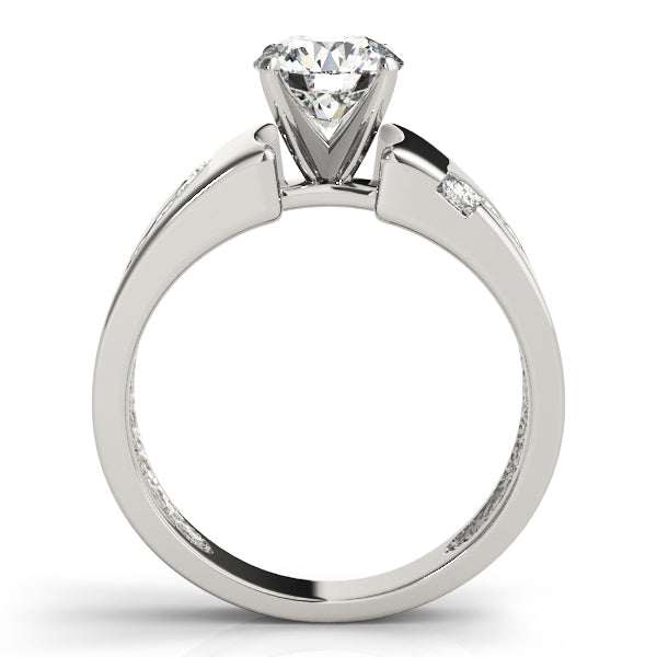 Vintage-Inspired Remounts Round Diamond Engagement Ring — 9K/18K Gold & Platinum