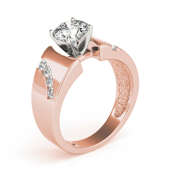 Vintage-Inspired Remounts Round Diamond Engagement Ring — 9K/18K Gold & Platinum