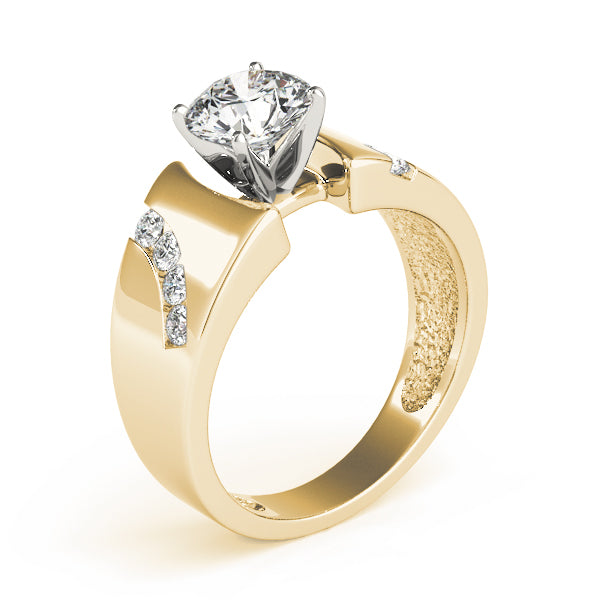 Vintage-Inspired Remounts Round Diamond Engagement Ring — 9K/18K Gold & Platinum