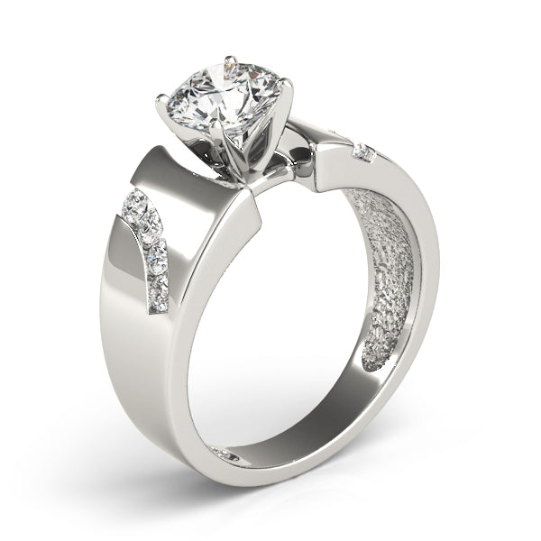 Vintage-Inspired Remounts Round Diamond Engagement Ring — 9K/18K Gold & Platinum