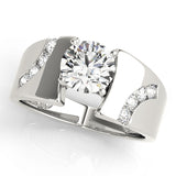 Vintage-Inspired Remounts Round Diamond Engagement Ring — 9K/18K Gold & Platinum