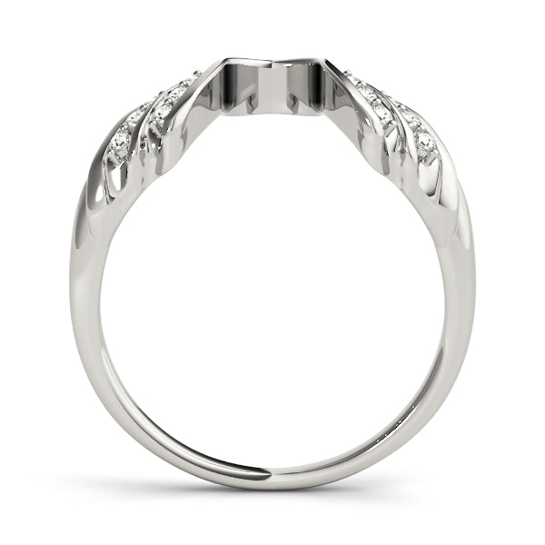 Wraps & Inserts Half Eternity Ring in Gold & Platinum