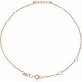 Natural Ethiopian Opal Round Cabochon Bar Bracelet In Set
