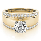 Romantic Remounts Round Diamond Engagement Ring — 9K/18K Gold & Platinum