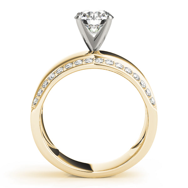 Romantic Remounts Round Diamond Engagement Ring — 9K/18K Gold & Platinum