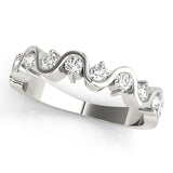 S- Half Eternity Ring in Gold & Platinum