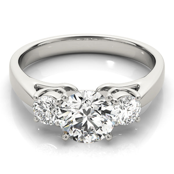 Three Stone Engagement Ring and Diamond Engagement Ring