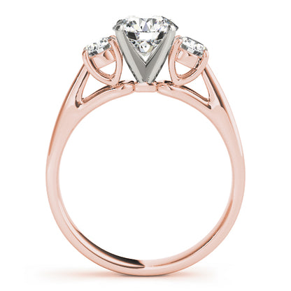 Three Stone Engagement Ring and Diamond Engagement Ring