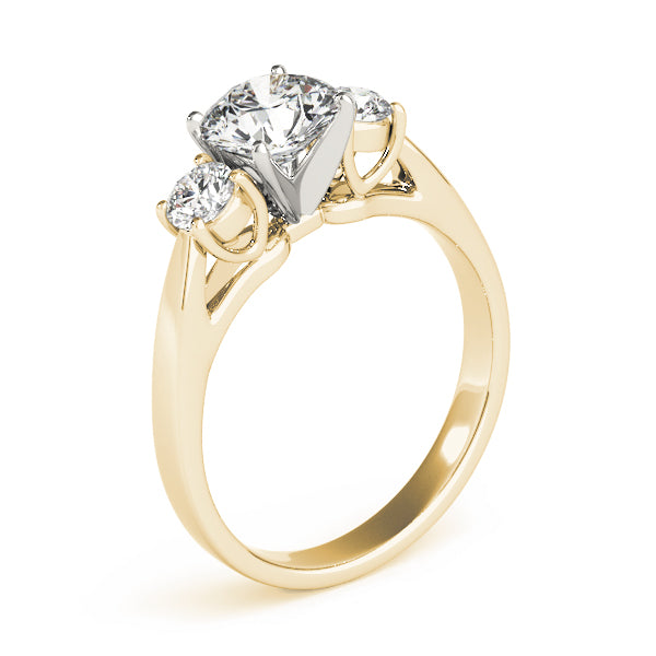 Three Stone Engagement Ring and Diamond Engagement Ring