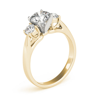 Three Stone Engagement Ring and Diamond Engagement Ring
