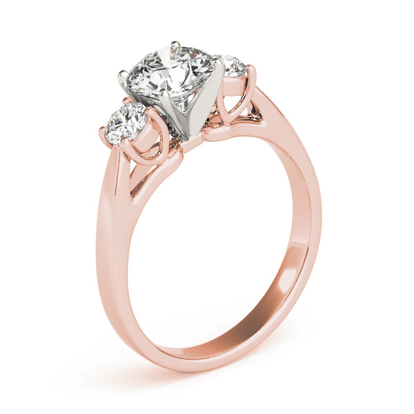 Three Stone Engagement Ring and Diamond Engagement Ring