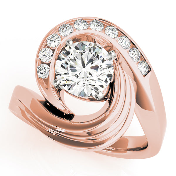 Lustrous Remounts Round Diamond Engagement Ring — 9K/18K Gold & Platinum