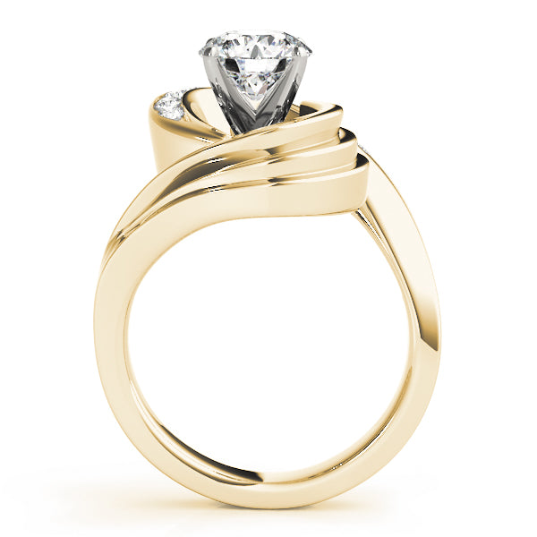 Lustrous Remounts Round Diamond Engagement Ring — 9K/18K Gold & Platinum